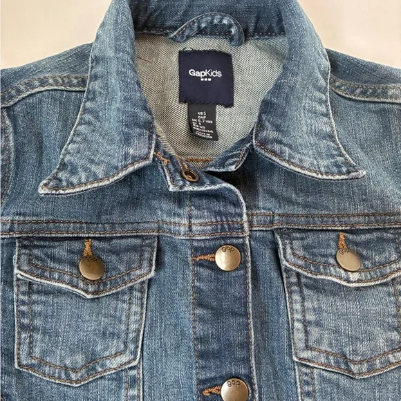 Girls GAP Kids Denim Jacket Small - Picture 3 of 6